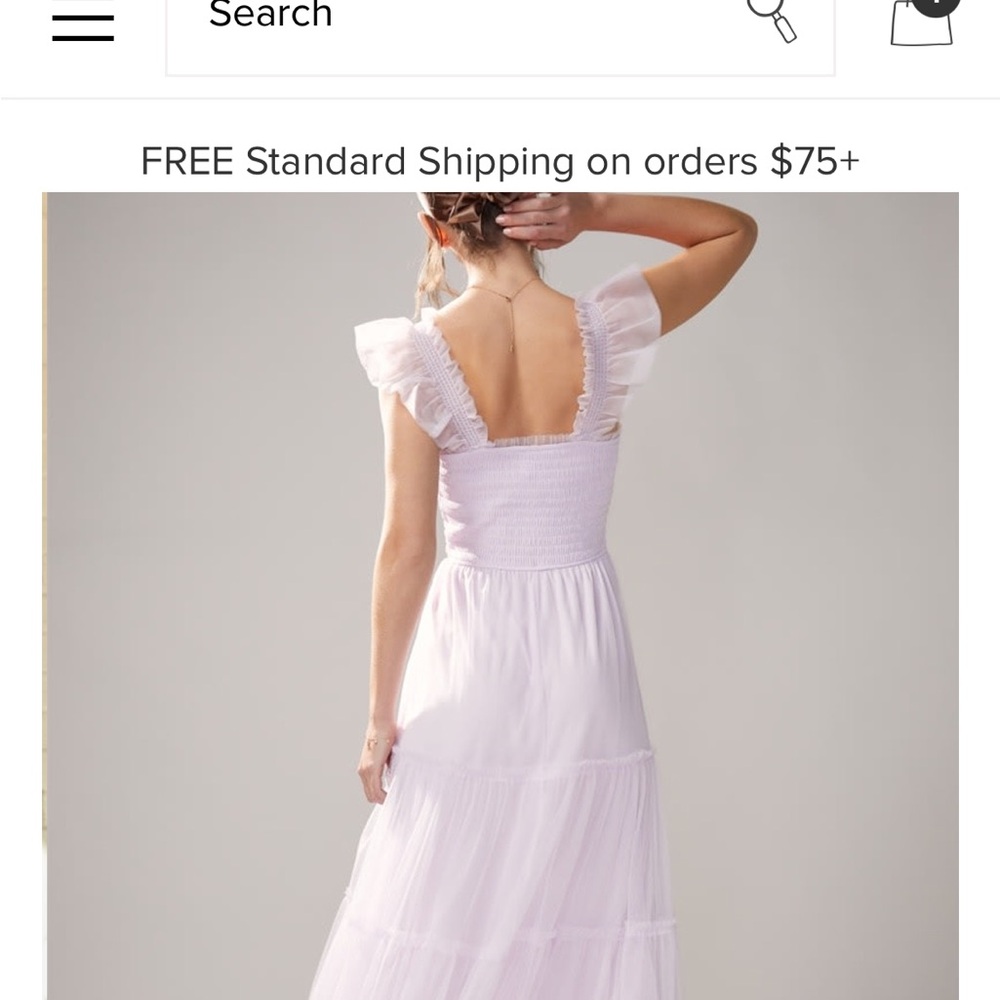 Elegant White Ruffle Dress